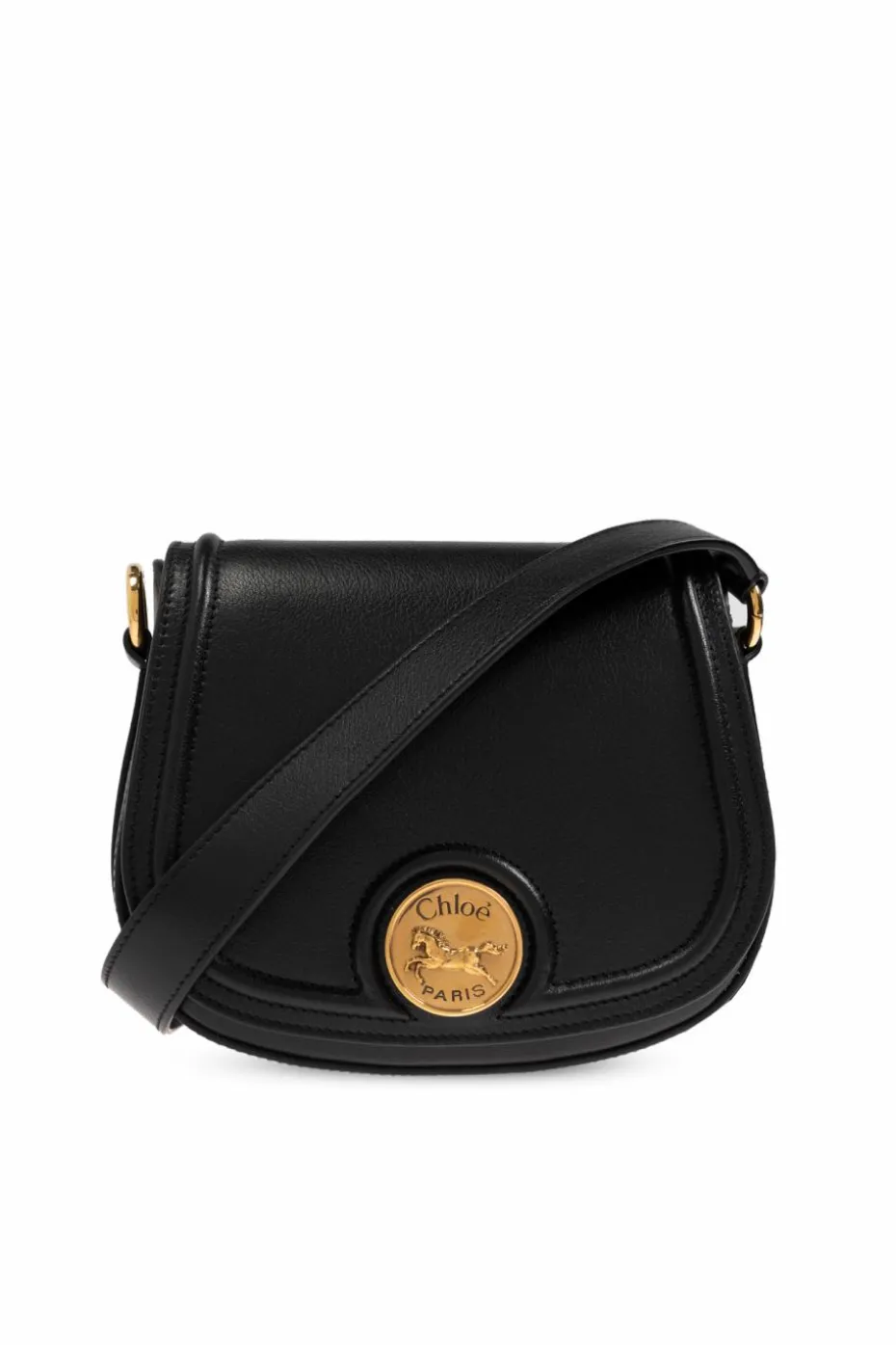 Chloé BLACK Shoulder bag "Horse Medal Small"
