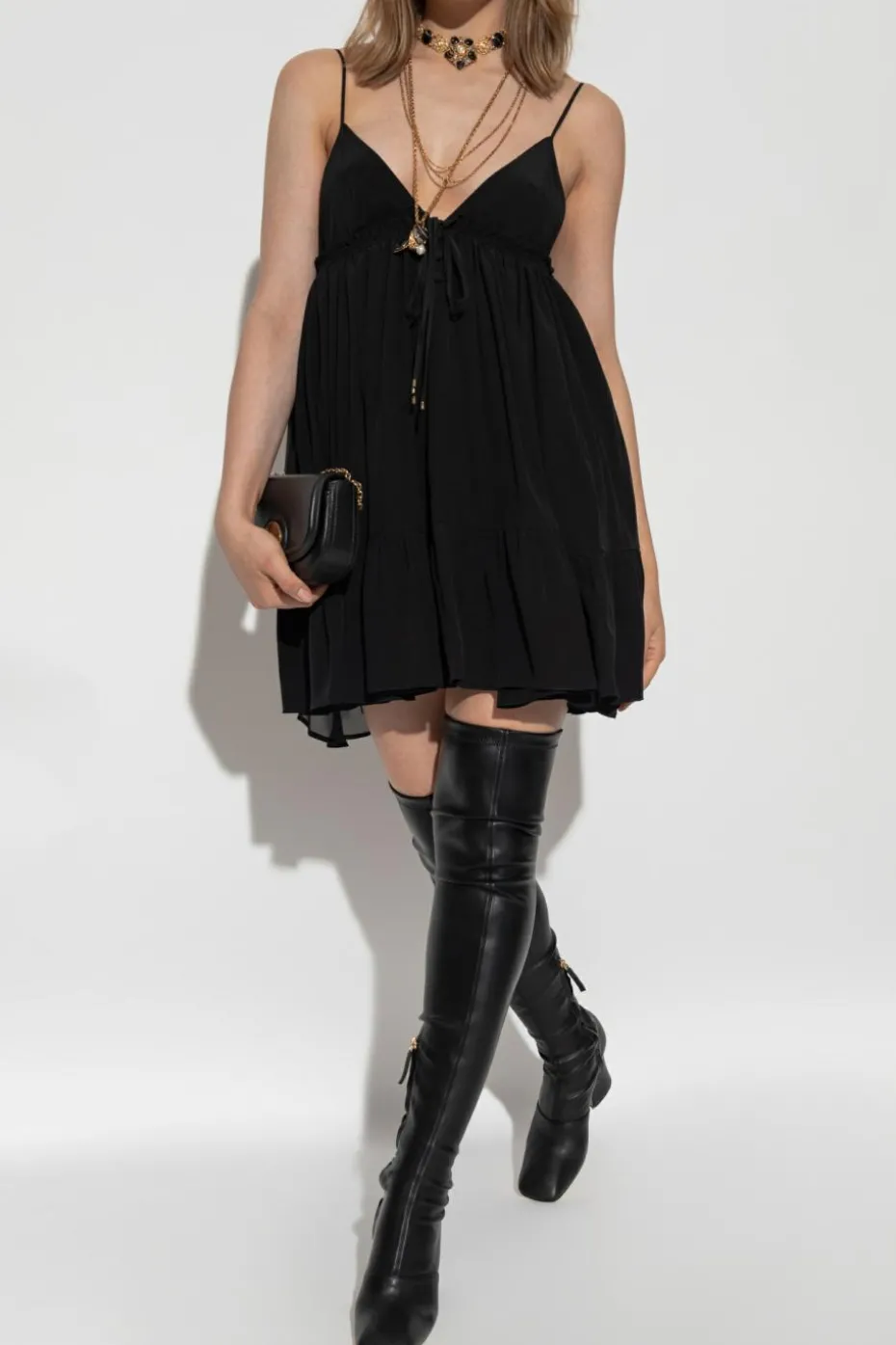 Chloé BLACK Silk camisole top