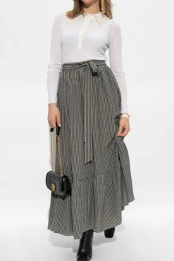Chloé BLACK Silk skirt with pockets