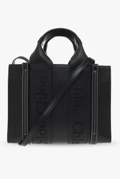 Chloé BLACK ‘Woody Small’ shopper bag