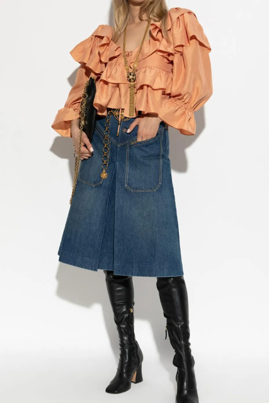 Chloé BLUE Denim skirt
