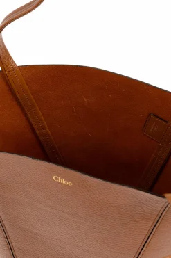 Chloé BROWN Bag Spin Medium type shopper