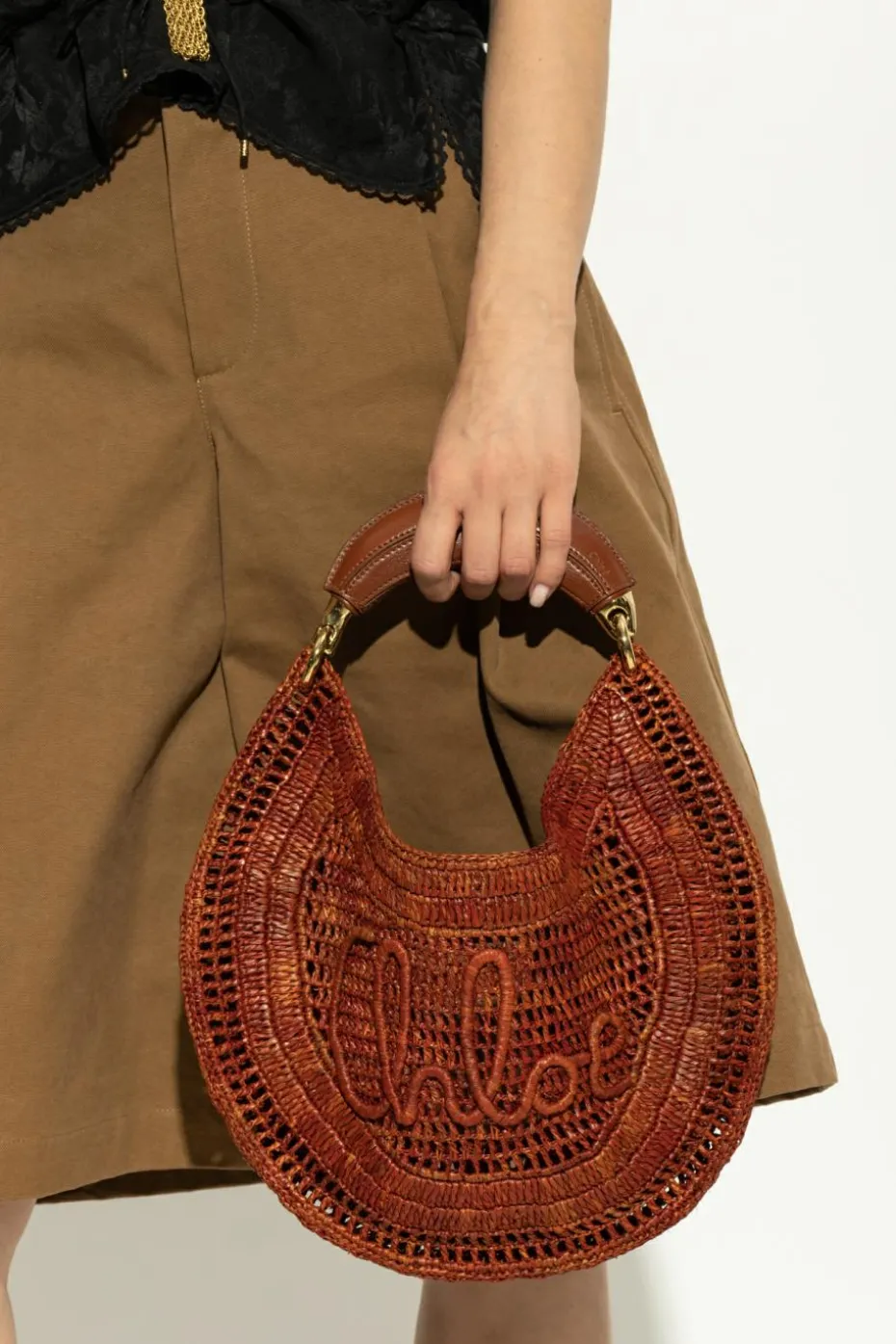 Chloé BROWN Handbag "Summer Banana"