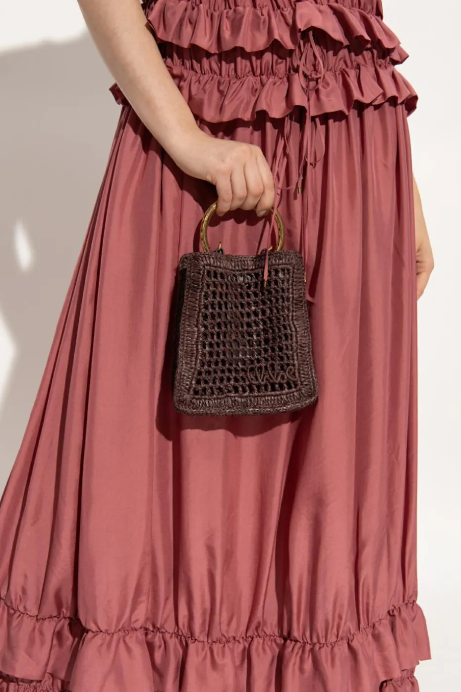 Chloé BROWN Handbag "Summer Banana Mini"