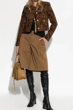 Chloé BROWN High-waisted shorts