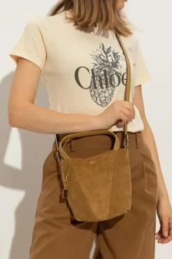Chloé BROWN Shoulder bag `Chloé Spin Small`
