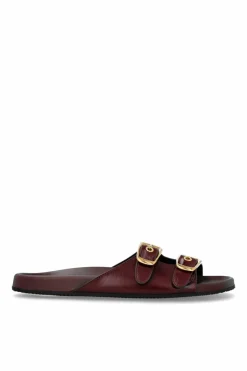 Chloé BURGUNDY Polly Slides