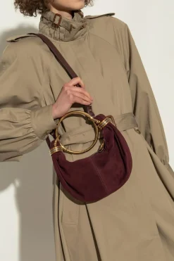Chloé BURGUNDY Shoulder bag ‘Bracelet Mini’