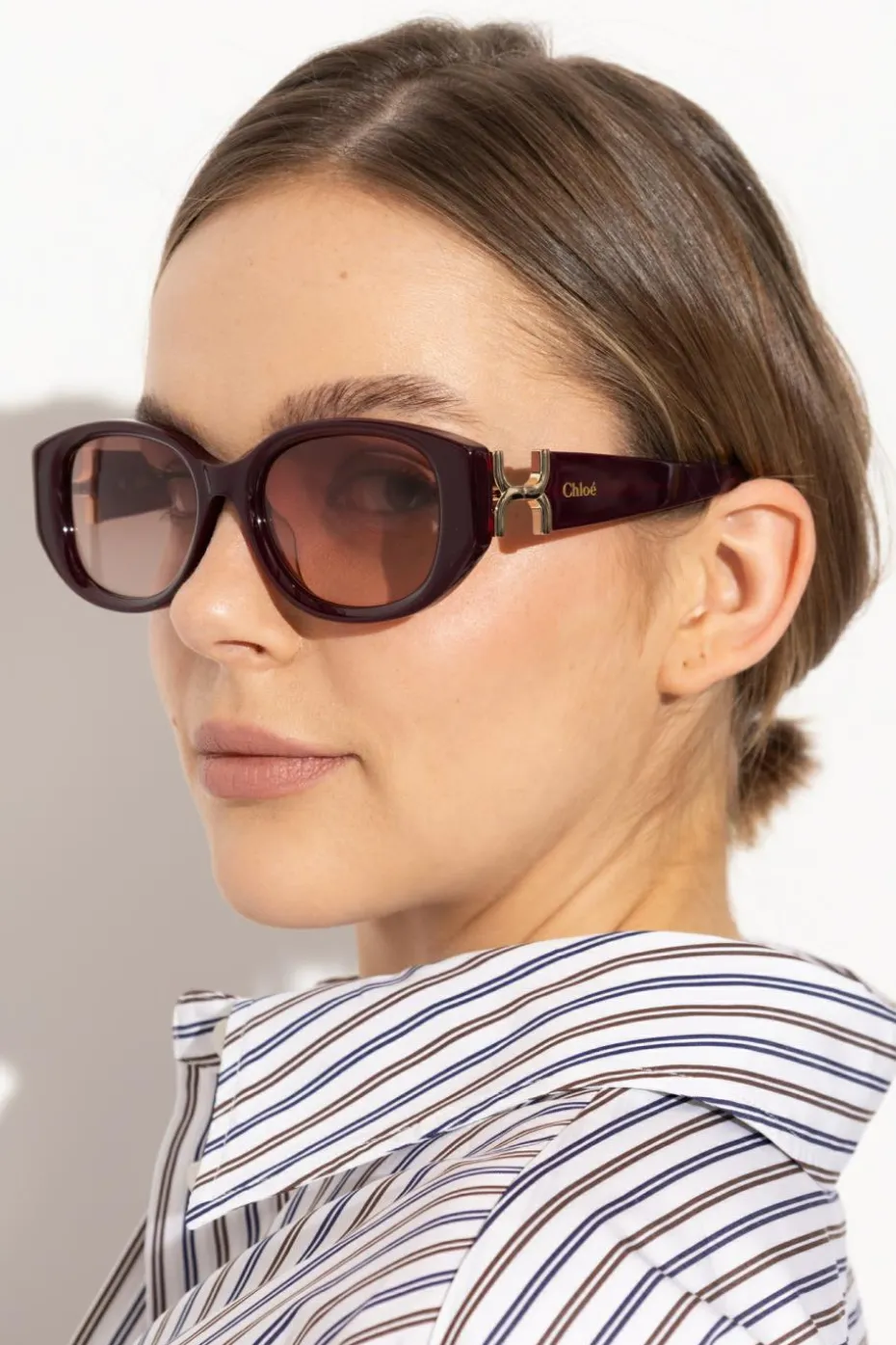 Chloé BURGUNDY Sunglasses