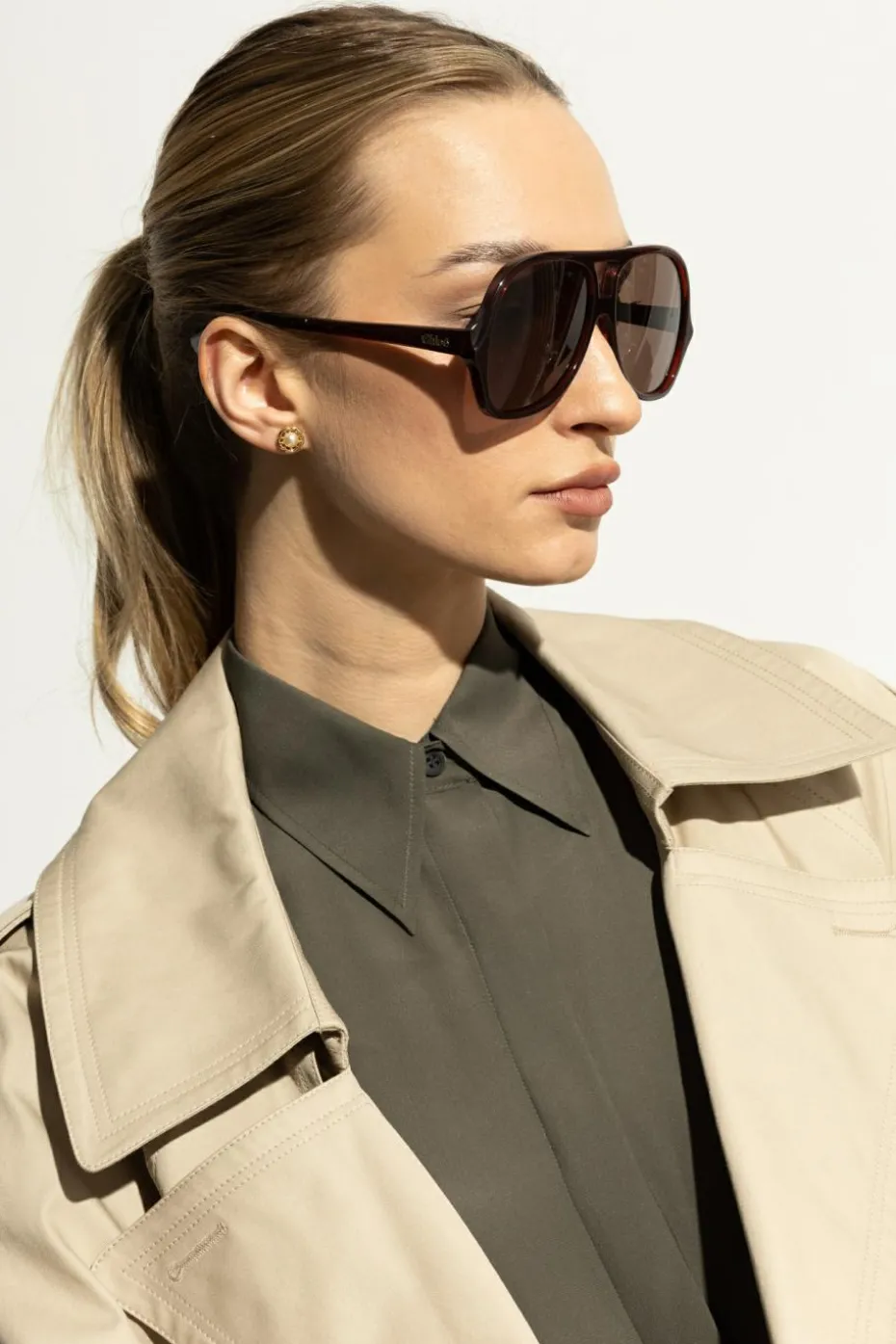 Chloé BURGUNDY Sunglasses Salomé