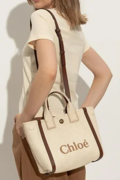 Chloé cream "Chloé Carry Small" tote bag