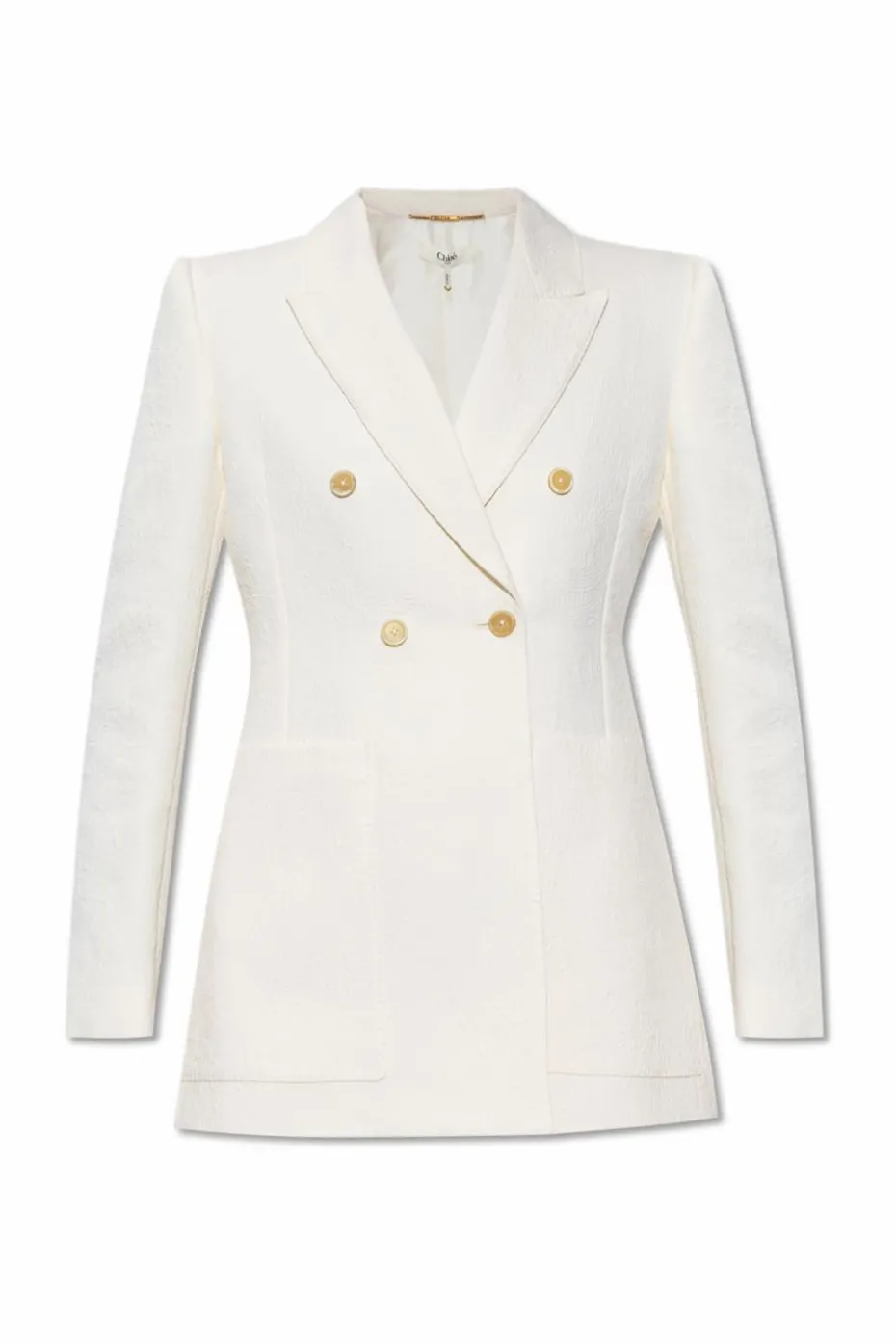 Chloé cream Double-breasted blazer
