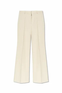 Chloé cream Wool pants with crease