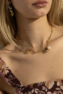 Chloé GOLD Choker with logo