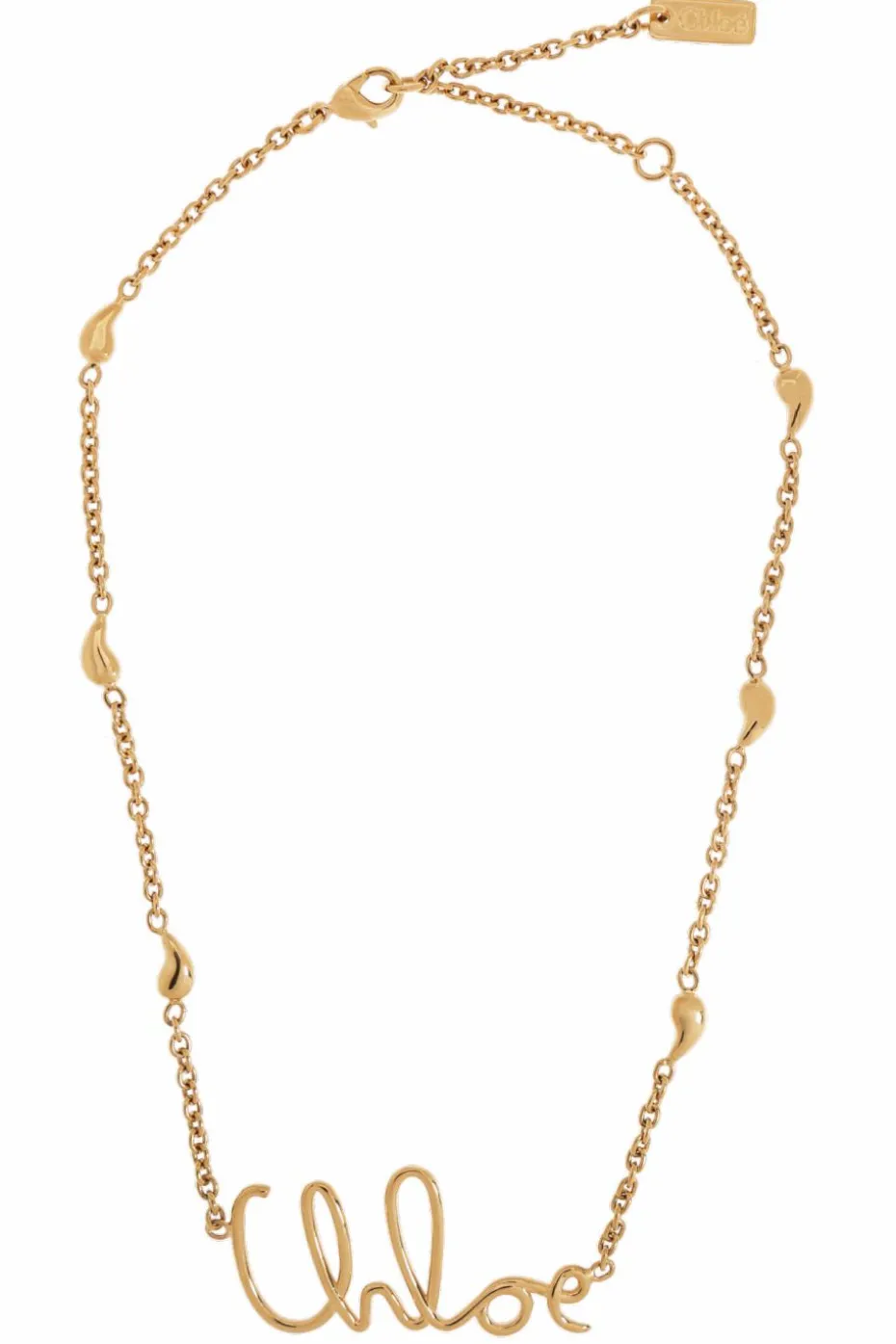 Chloé GOLD Necklace with logo