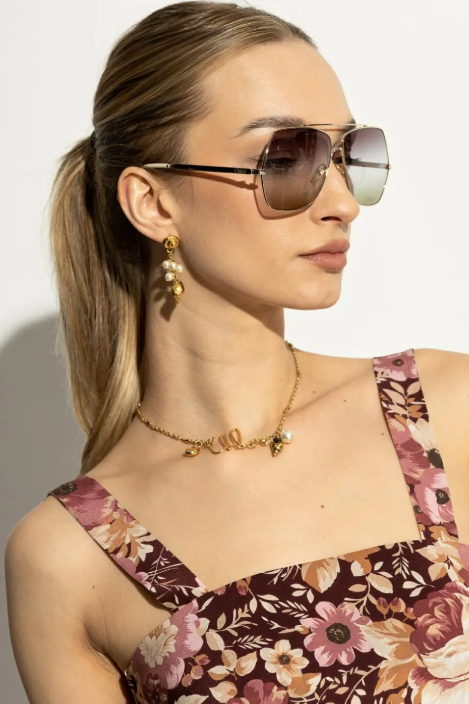Chloé GOLD Sunglasses Aly