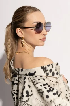 Chloé GOLD Sunglasses Aly