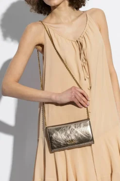 Chloé GOLD Wallet on chain Iconic