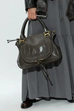 Chloé GREEN Handbag Marcie Double Medium