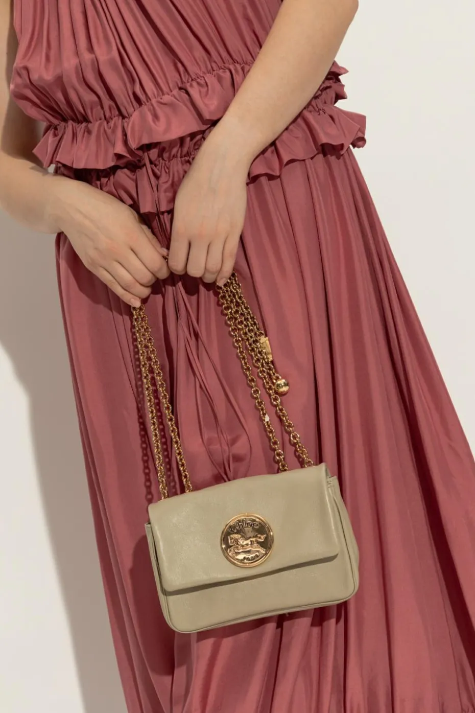 Chloé GREEN Shoulder bag "Chloé Heritage Small"
