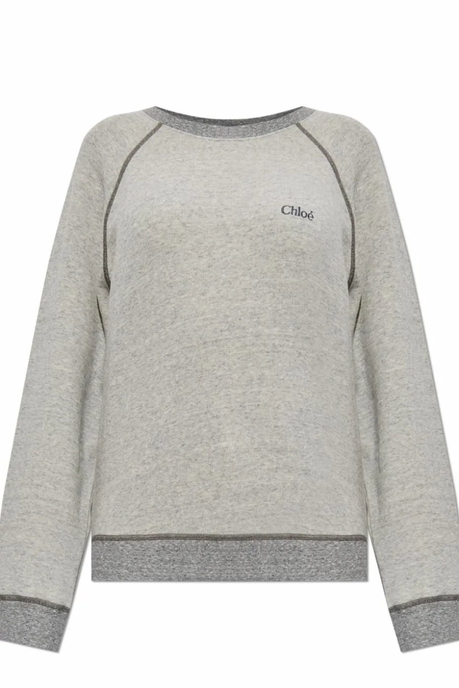 Chloé GREY Sweatshirt with embroidered logo