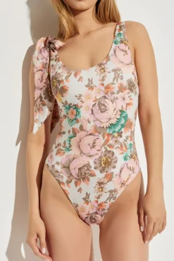 Chloé MULTICOLOUR One-piece swimsuit with floral motif