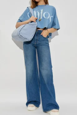 Chloé NAVY BLUE Wide-leg jeans