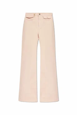Chloé PINK Jeans with flared legs