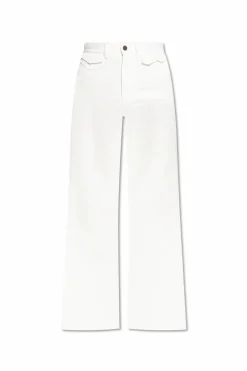 Chloé WHITE Jeans with flared legs