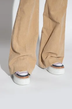 Chloé WHITE ‘Nama’ wedge sneakers
