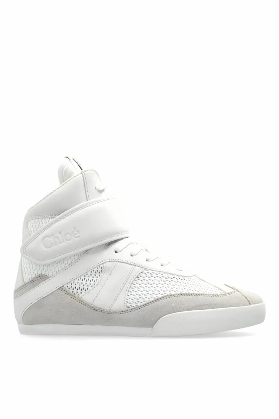 Chloé WHITE Sneakers Kick ankle-high