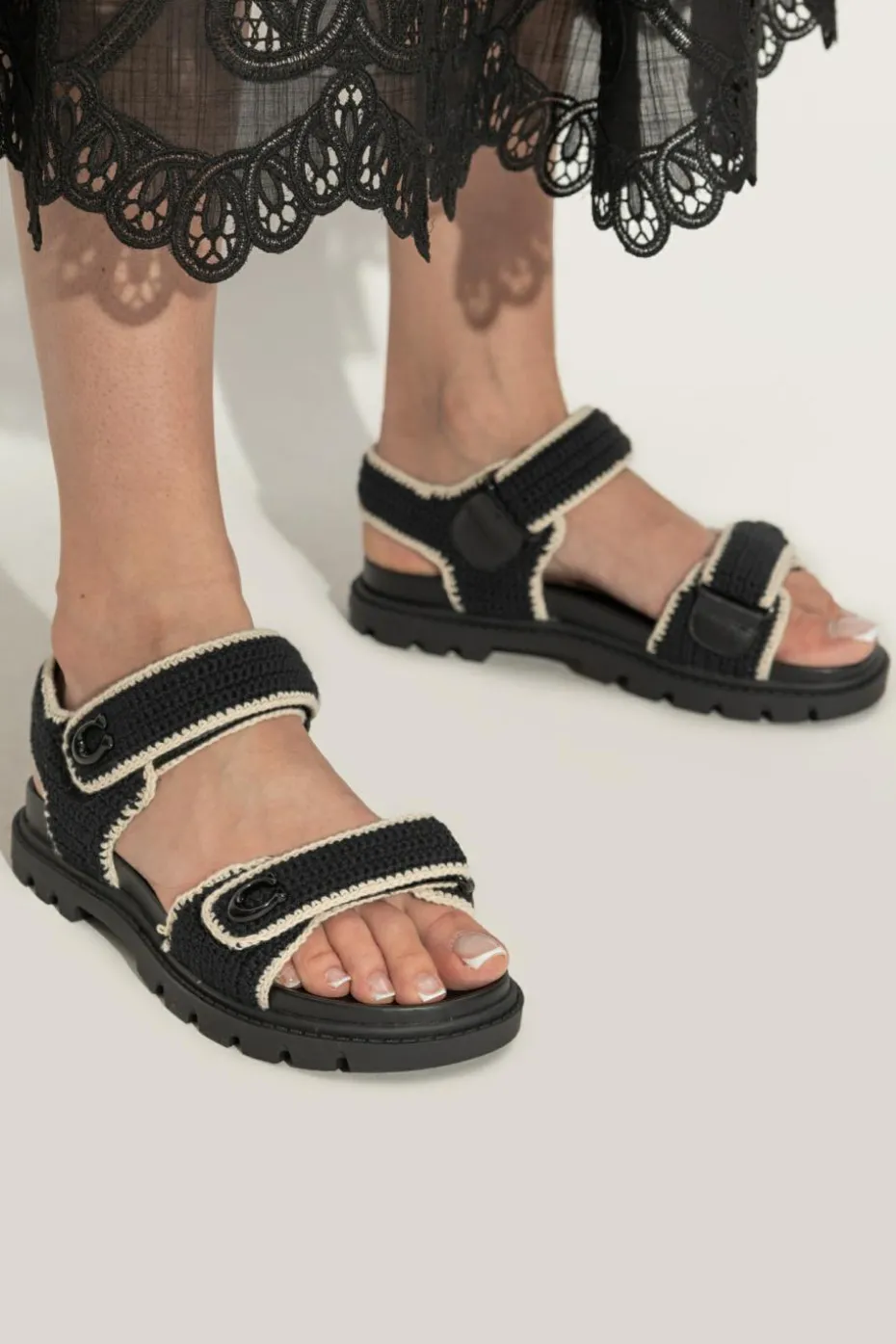 Coach BLACK "Brynn" sandals
