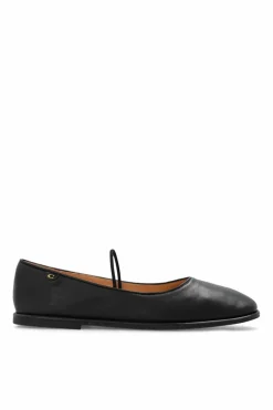 Coach BLACK āEmiliaā leather ballet flats