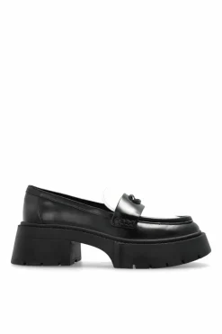 Coach BLACK Leah platform loafers shoes