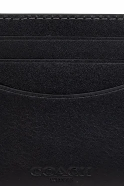 Coach BLACK Leather card case