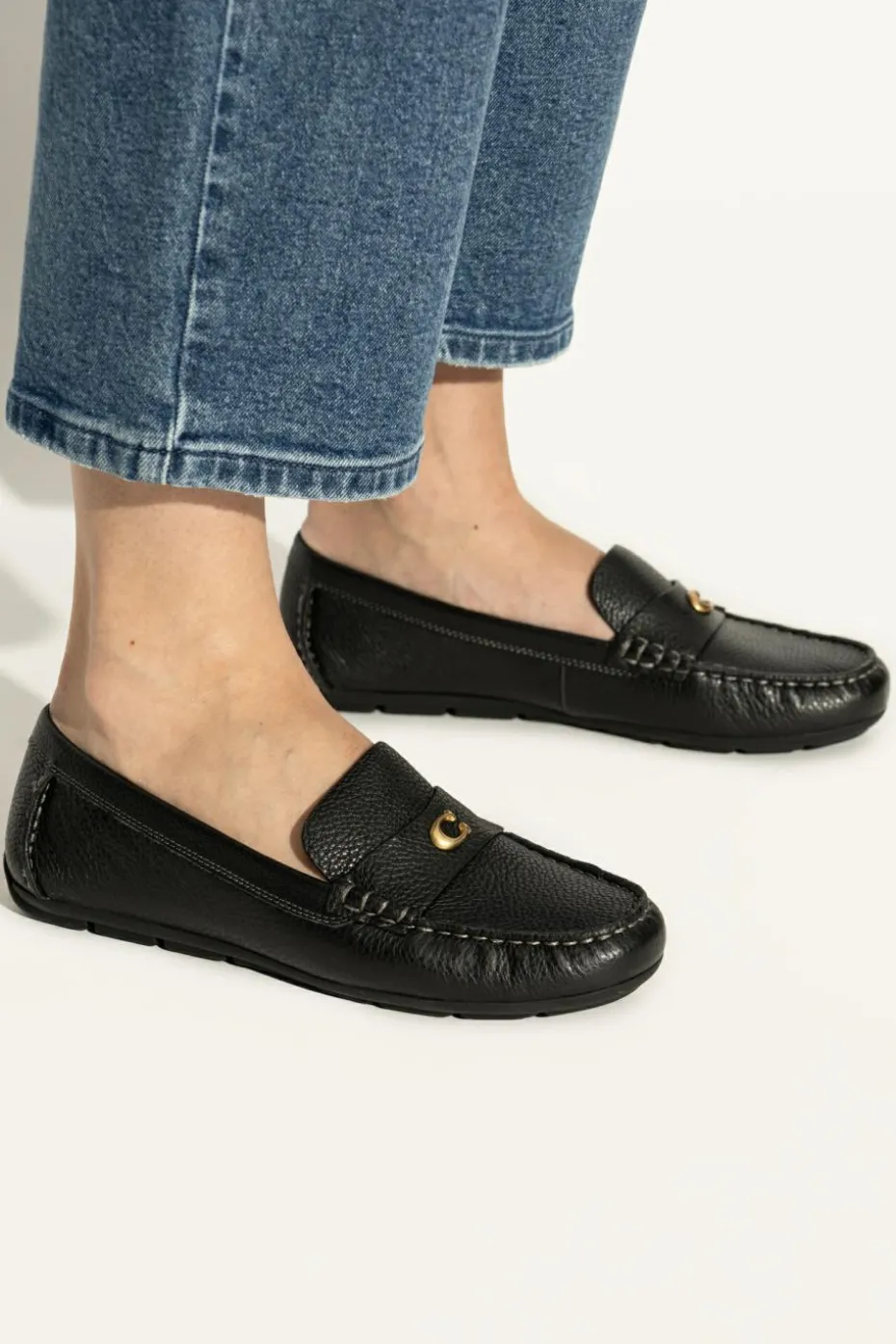 Coach BLACK Leather loafers