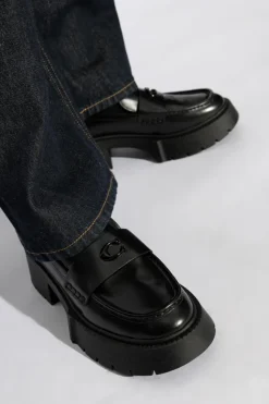 Coach BLACK Leather shoes Leach