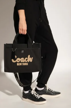 Coach BLACK Shopper bag with logo