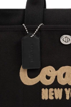 Coach BLACK Shopper bag with logo