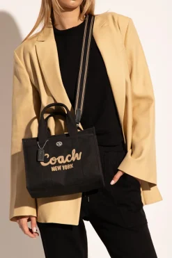 Coach BLACK Shoulder bag with logo