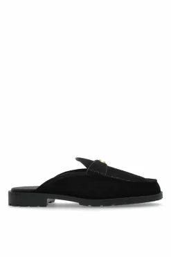 Coach BLACK Slides with logo