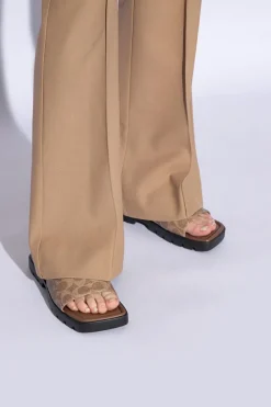 Coach BROWN ‘Florence’ Slippers