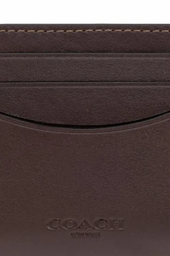 Coach BROWN Leather card case