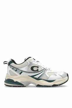 Coach cream Sports shoes with logo