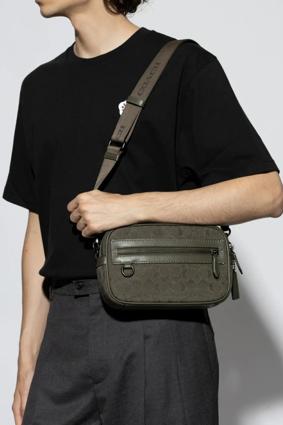 Coach GREEN Shoulder bag with monogram
