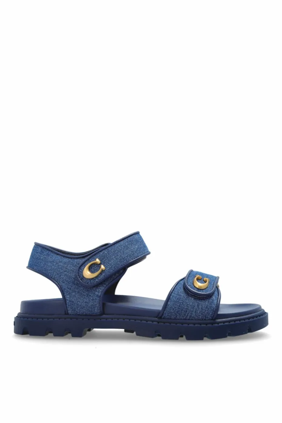 Coach NAVY BLUE Denim sandals