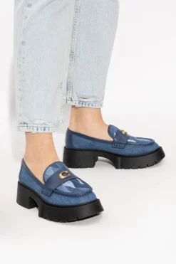 Coach NAVY BLUE Shoes with logo
