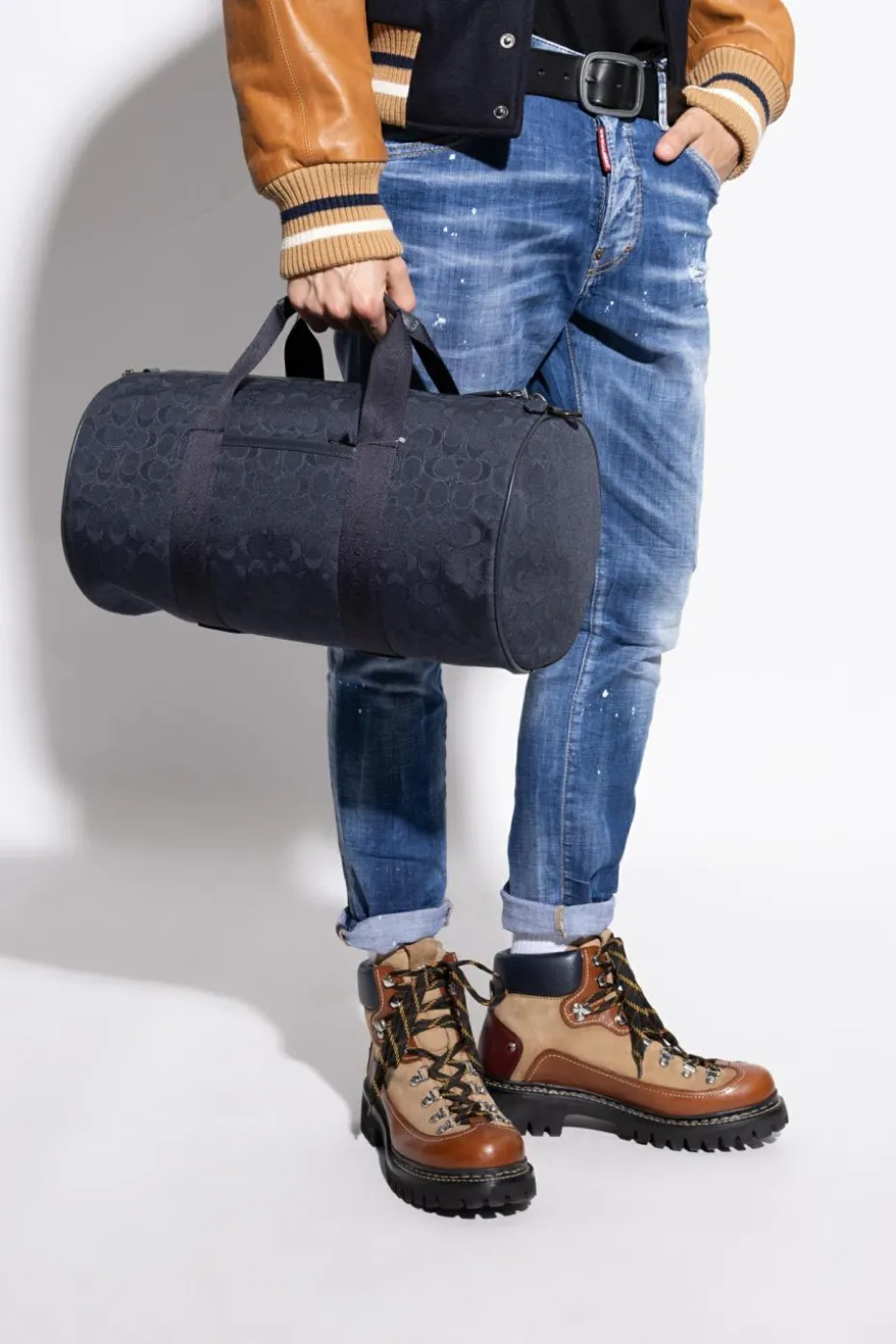 Coach NAVY BLUE "Theo" carry-on bag