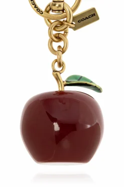 Coach RED Keychain with charm