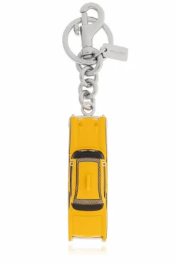 Coach YELLOW Keychain with charm